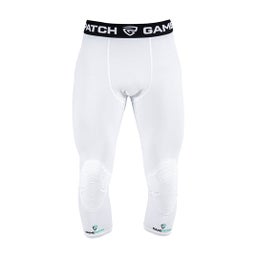 Gamepatch 3/4 tights with knee padding  (26) - White